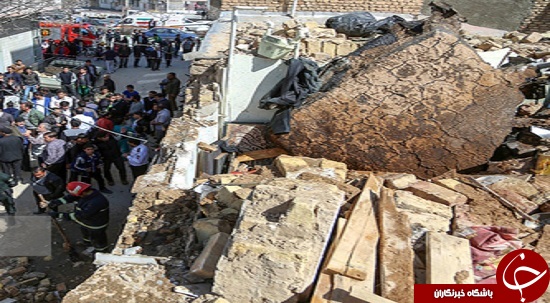 نارنجک دست‌ساز خانه را ویران کرد + عکس