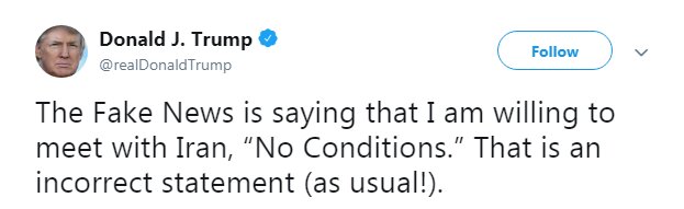 ادامه موضع‌گیری‌های متناقض ترامپ درباره «ملاقات با ایران»
