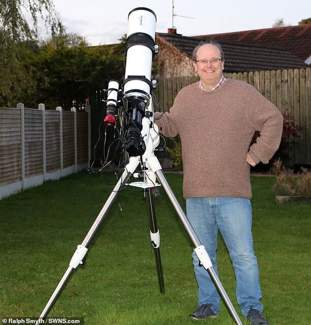 ثبت تصویر یک سحابی از حیاط خانه