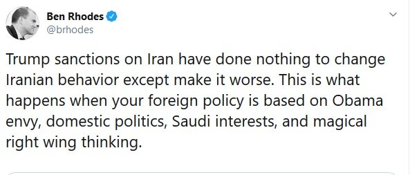 پمپئو دروغ می‌گوید؛ ترامپ حسادت می‌کند