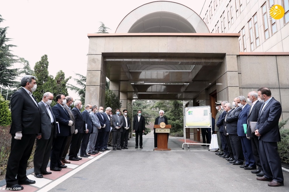 تصاویر آخرین جلسه هیات دولت در سال ۹۸