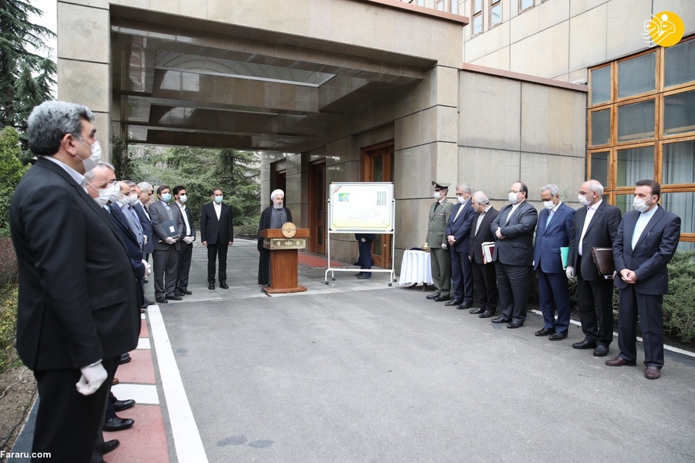 تصاویر آخرین جلسه هیات دولت در سال ۹۸