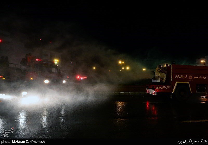 آتش‌نشانی , سازمان آتش‌نشانی تهران , ویروس کرونا , معاونت خدمات شهری شهرداری تهران , 