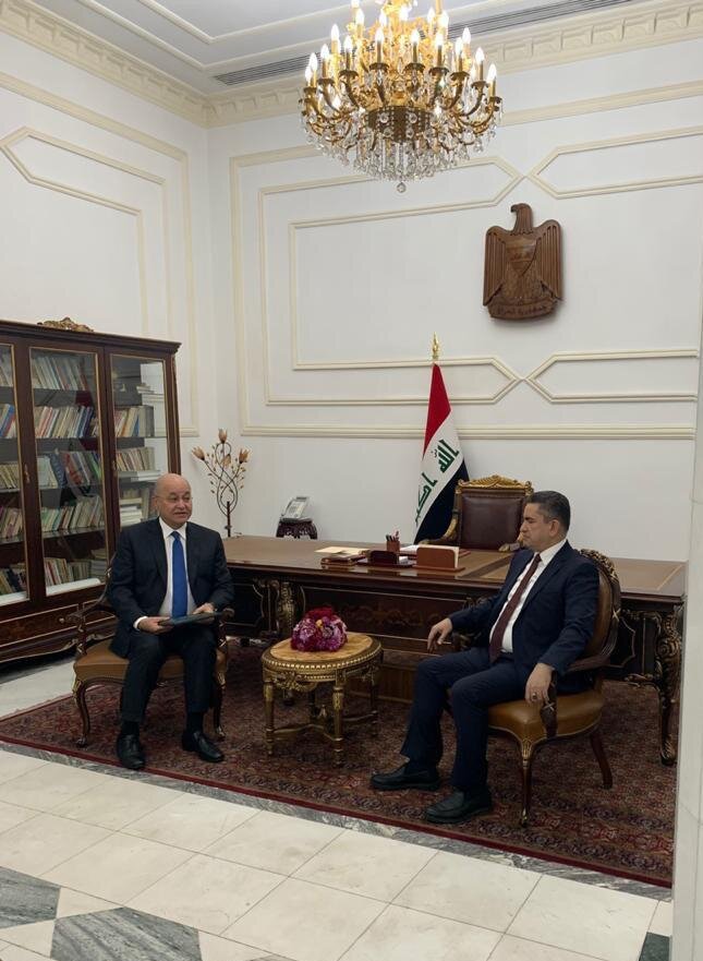 چه کسانی در معرفی نخست وزیر جدید عراق حضور داشتند؟ / عکس