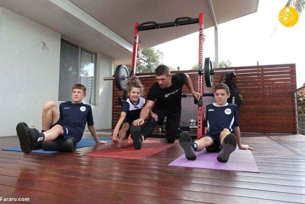 تصاویر| روش‌های خلاقانه ورزشکاران برای ورزش در قرنطینه