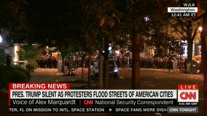 التهاب در آمریکا؛ حکومت نظامی در ۲۵ شهر ، بازداشت ۱۴۰۰ معترض