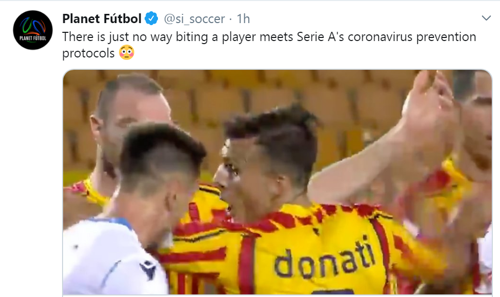 گاز گرفتن در فوتبال گاز گرفتن در فوتبال