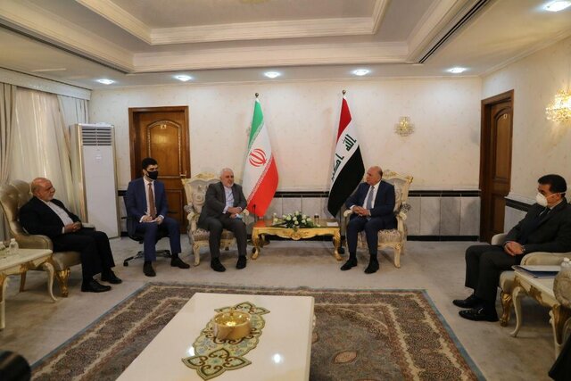 ماجرای پرچم ایران در سفر ظریف به عراق چه بود / عکس