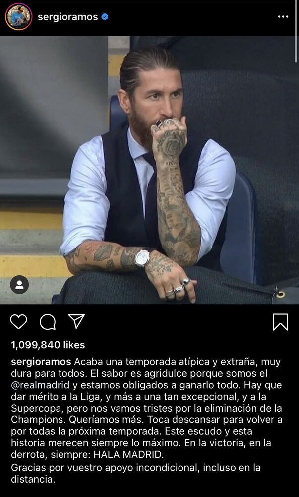 وعده راموس به هواداران پس از حذف از اروپا/عکس