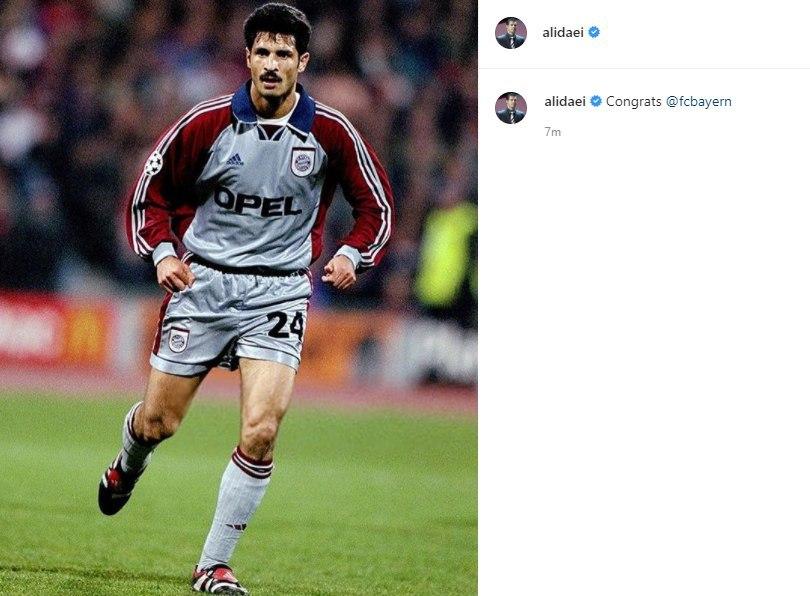 واکنش علی دایی به پیروزی بایرن مونیخ مقابل بارسلونا