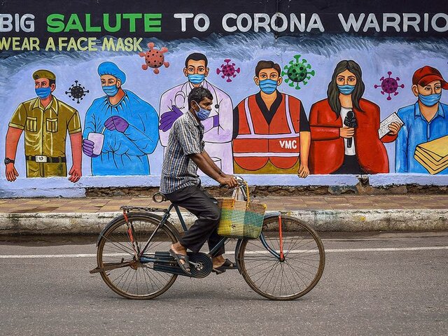 رد پای کرونا بر دیوارهای جهان/ عکس