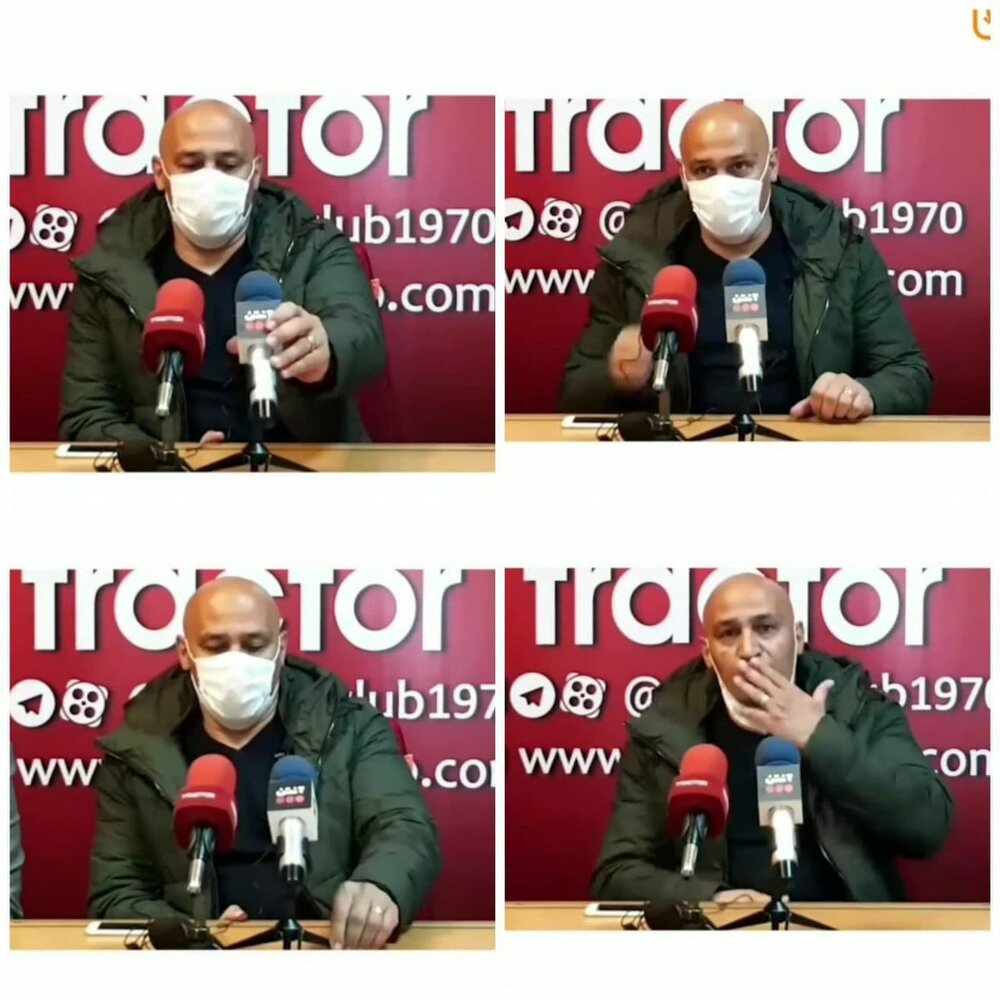 منصوریان اینگونه پروتکل‌های ضد کرونا به تمسخر گرفت/ عکس