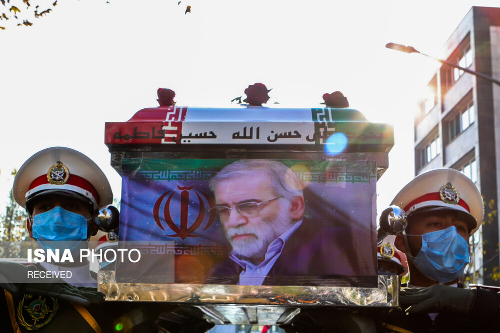 مراسم تشییع و خاکسپاری شهید فخری‌زاده