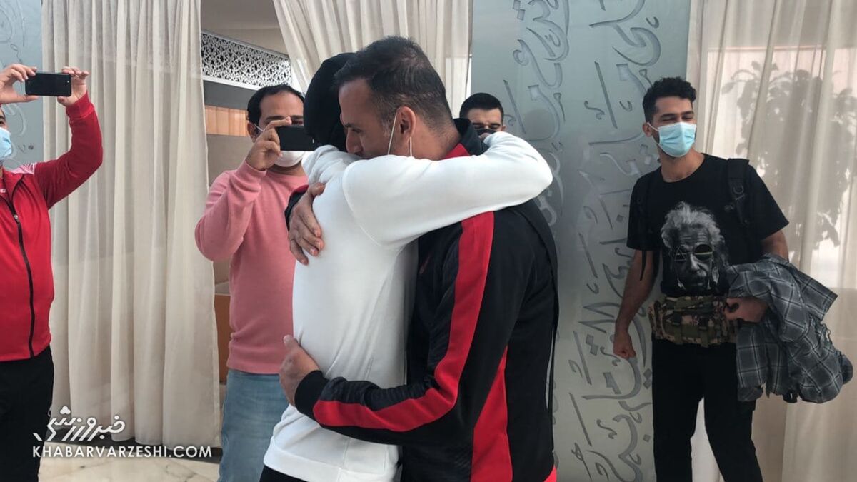 خداحافظی بشار رسن با بازیکنان پرسپولیس