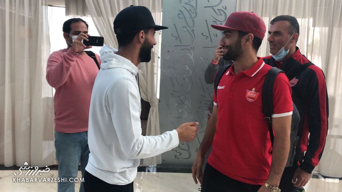 خداحافظی بشار رسن با بازیکنان پرسپولیس