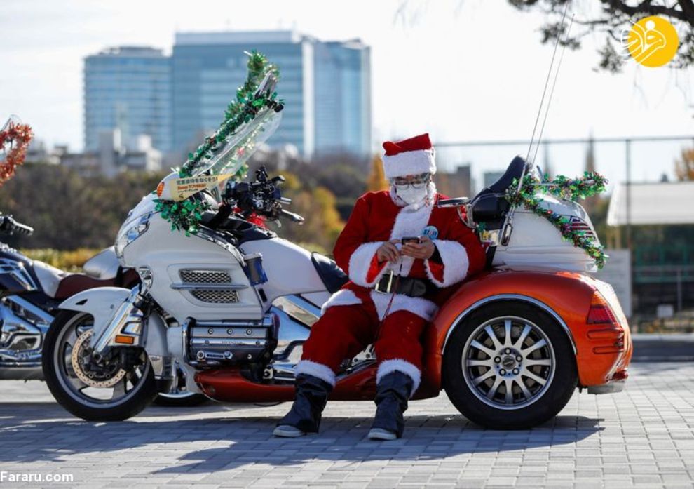 موتورسواری بابانوئل‌ها در محکومیت کودک آزاری/ تصاویر‌