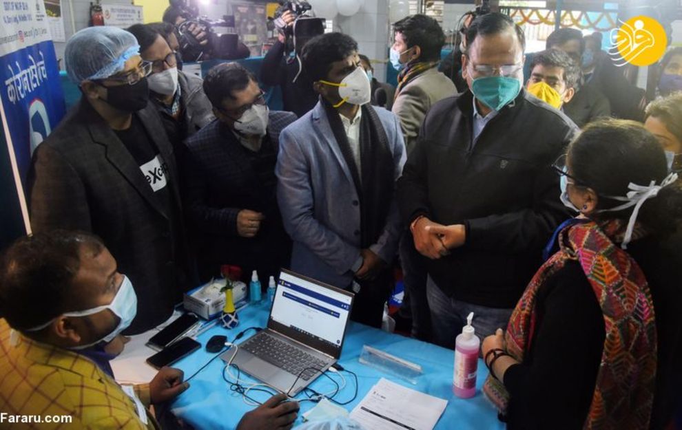 آغاز واکسیناسیون کرونا در هند/ تصاویر