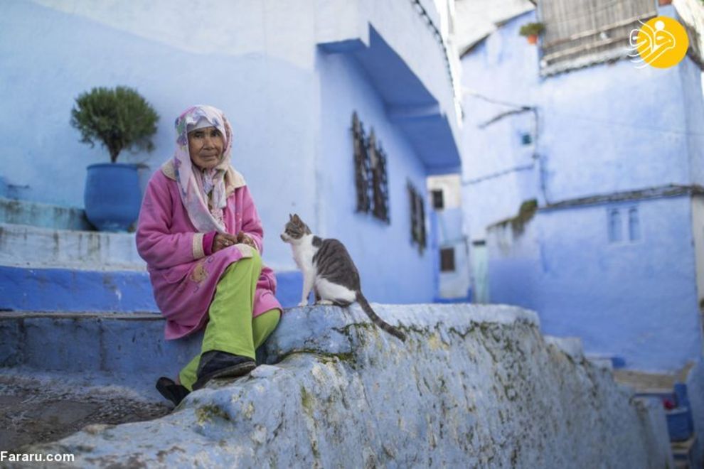 شهر آبی رنگ مراکش، عاری از ابتلا به کرونا است/ تصاویر‌