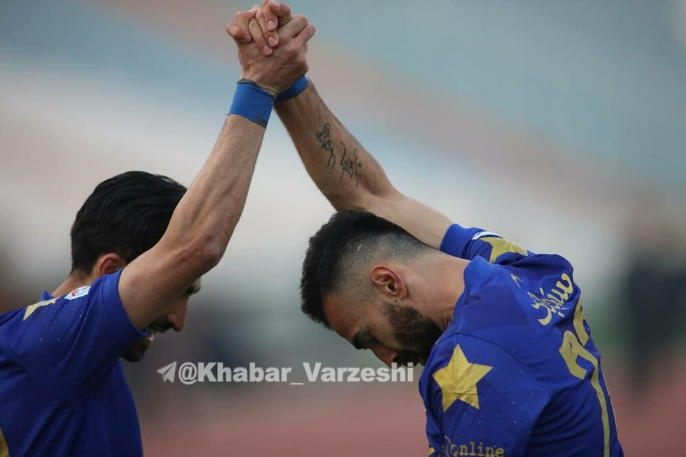 حرکت جالب ارسلان مطهری بعد از گلزنی در دربی/ عکس