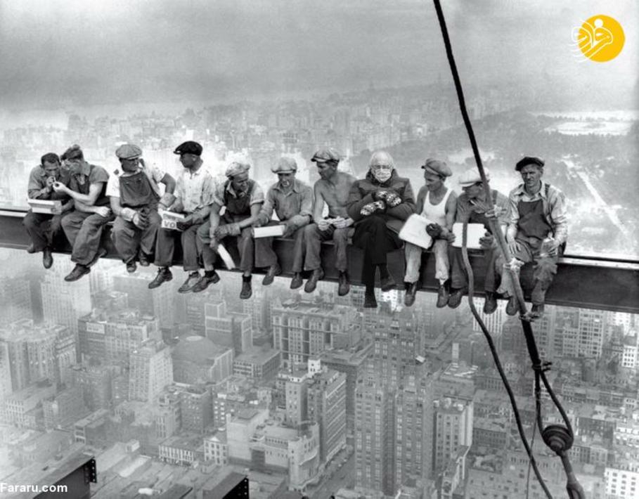 برنی سندرز با دستکش‌های بافتنی سوژه شد