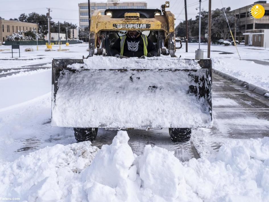 تگزاس یخ زد!/ تصاویر