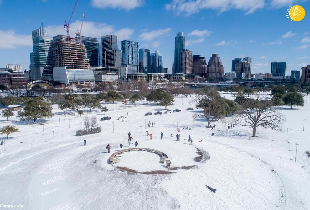 تگزاس یخ زد!/ تصاویر