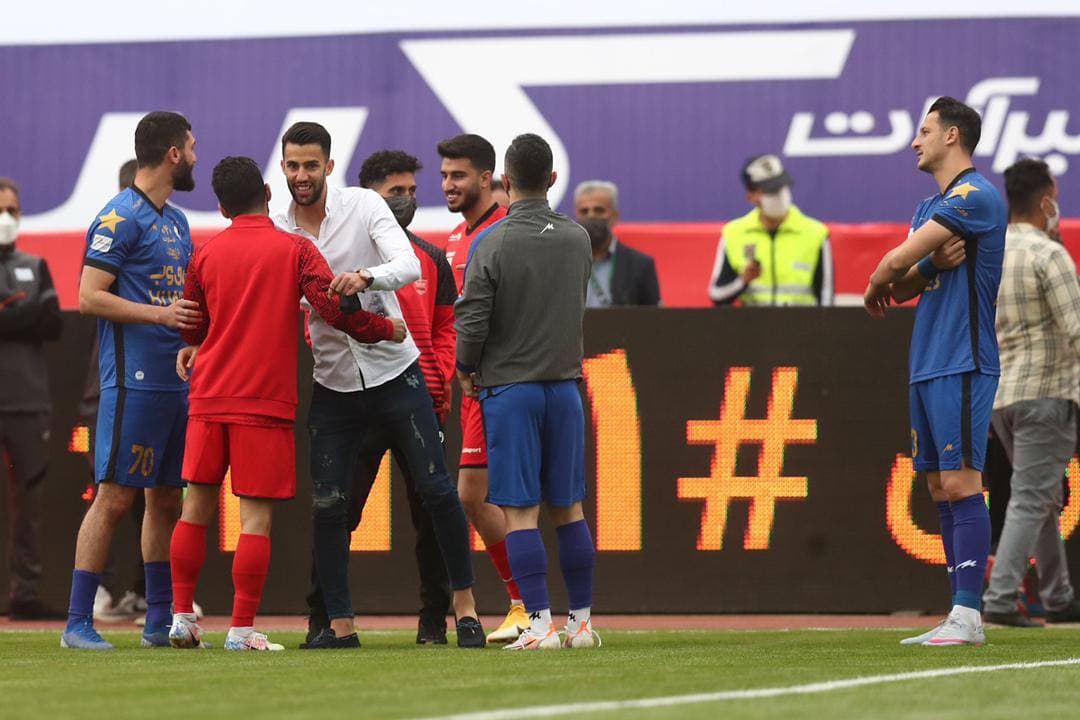 برخورد ذخیره‌های دربی با هم/عکس