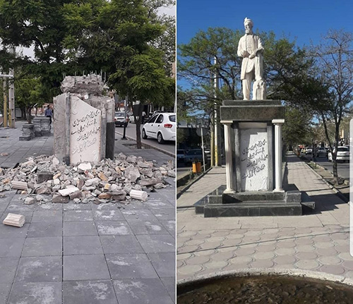 تسری از تندیس مشاهیر به دریچه فاضلاب و گارد ریل