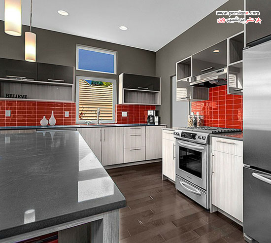 جزئیات قرمز در دکوراسیون