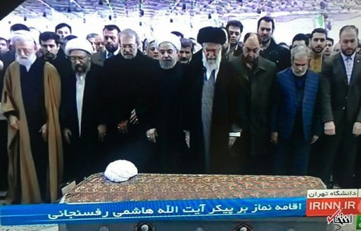 آغاز مراسم تشییع پیکر آیت الله هاشمی+تصاویر / اقامه نماز رهبر معظم انقلاب بر پیکر آیت الله هاشمی