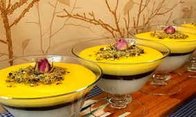 طرز تهیه محلبی سه رنگ مجلسی و لطیف