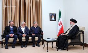 دیدار دبیرکل جنبش جهاد اسلامی فلسطین و هیئت همراه با رهبر انقلاب

