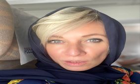 پوشش عجیب سخنگوی وزارت امور خارجه روسیه در تهران