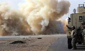 انفجار بمب در مسیر کاروان ائتلاف آمریکایی در عراق