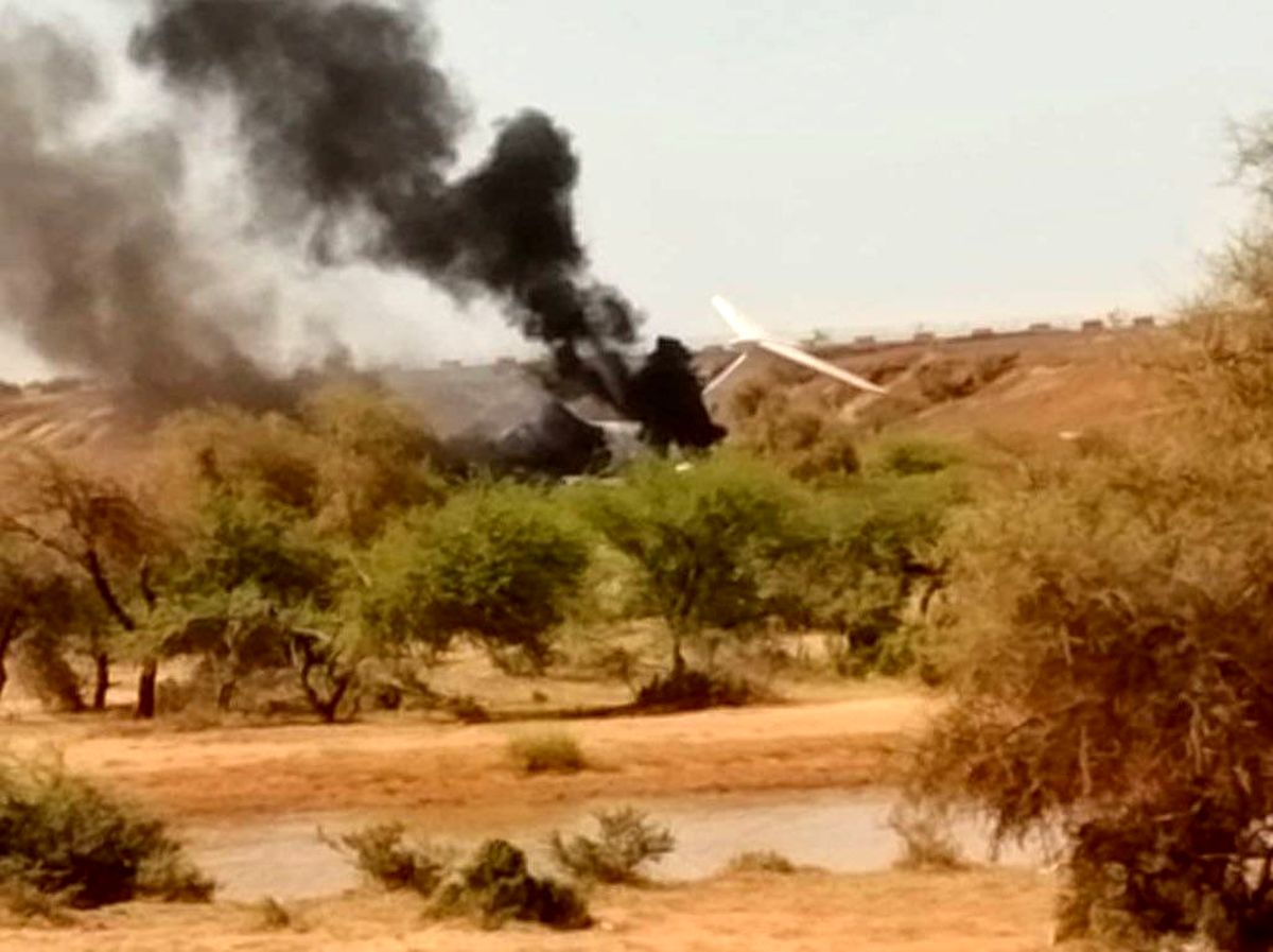 هواپیمای واگنرها مجددا سقوط کرد/ عکس
