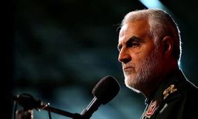 تصویری از دستنوشته سردار سلیمانی درباره فلسطین