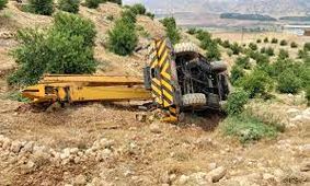 واژگونی مرگبار جرثقیل در دره شهر