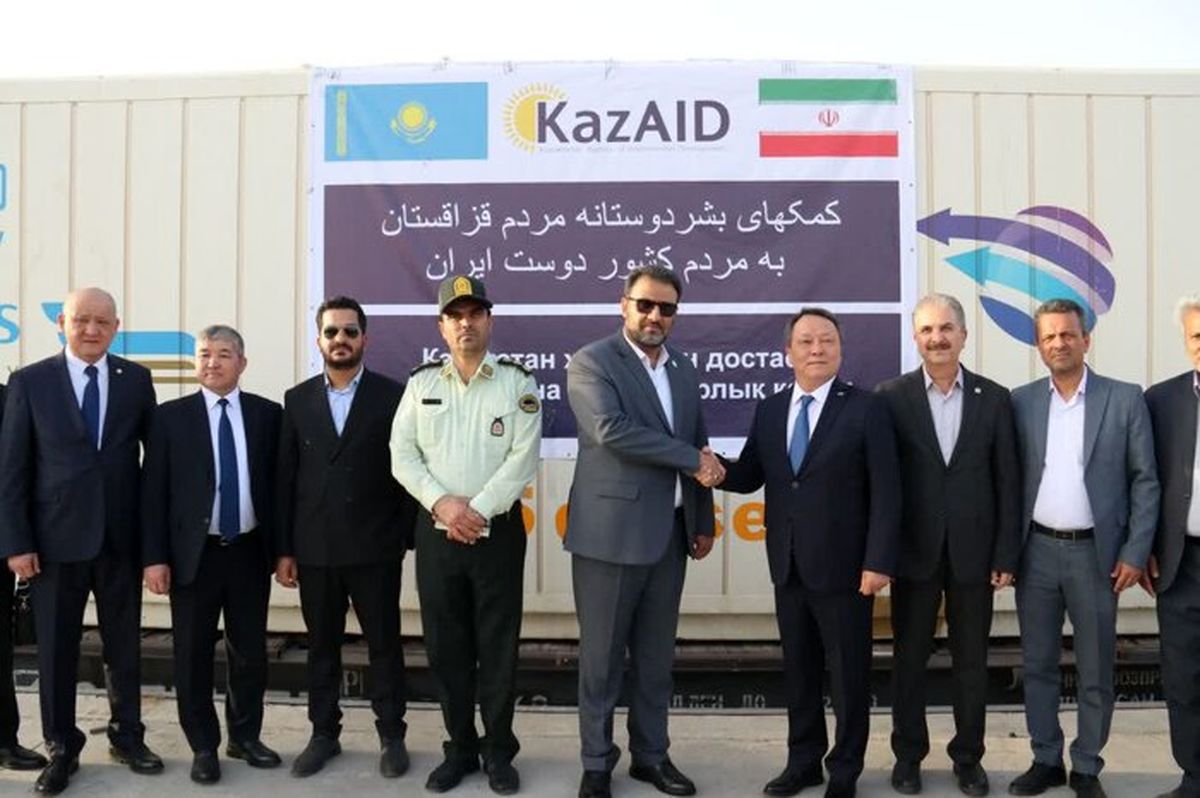 ۳۰ واگن کمک‌های بشردوستانه قزاقستان وارد خراسان رضوی شد  