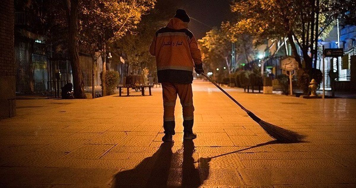 مرگ یک رفتگر بر اثر حادثه تصادف