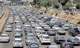 وضعیت ترافیک معابر بزرگراهی تهران