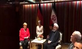 مرکل با روحانی دیدار کرد