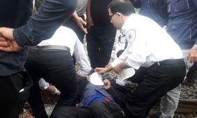 برخورد قطار با سواری «ام وی ام» در قزوین حادثه آفرید