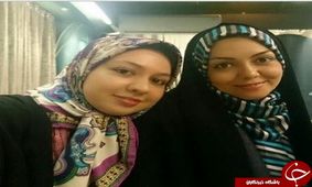آزاده نامداری و خواهرش + عکس