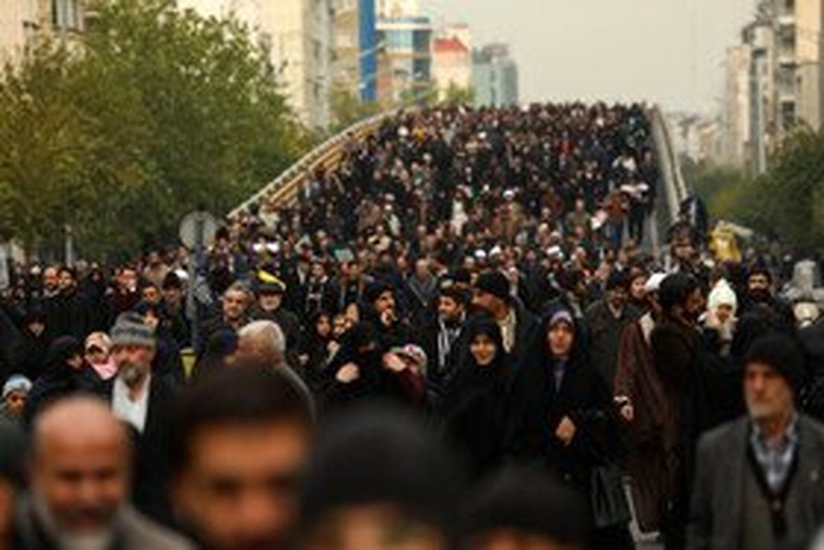 تصاویر هوایی از حضور پرشور مردم تهران در راهپیمایی انزجار از آشوبگران