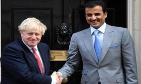 تماس تلفنی امیر قطر با بوریس جانسون