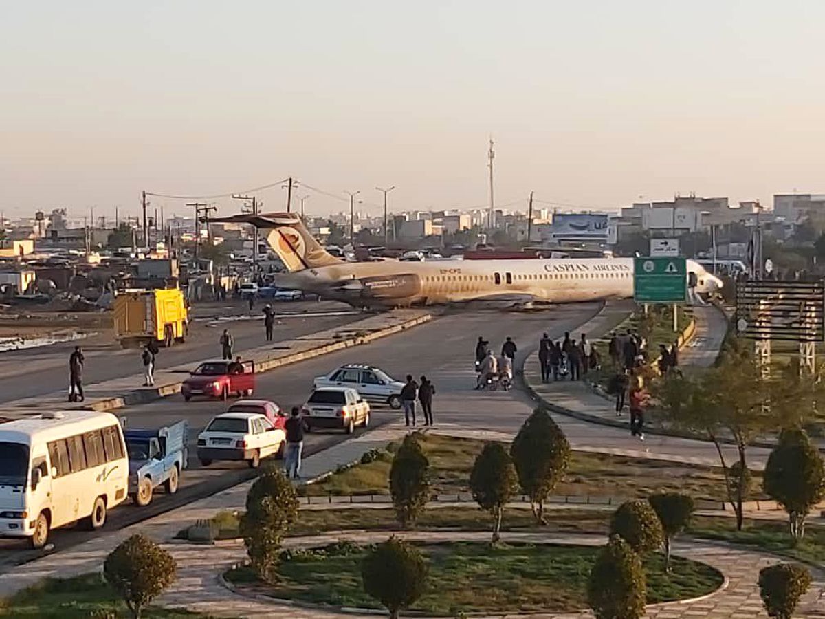 جزئیات تازه از خروج هواپیمای کاسپین از باند فرودگاه ماهشهر + فیلم