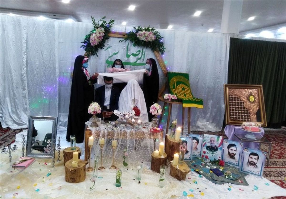 آغاز پیوند آسمانی در زیر پرچم سبز رضوی+عکس