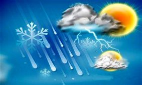 بارش باران در شمال غرب سواحل دریای خزر