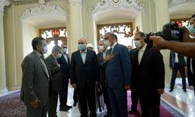 دیدار «مصطفی الکاظمی» با رئیس مجلس شورای اسلامی ایران