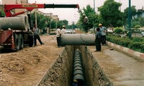 سرمایه گذاری احداث شبکۀ فاضلاب شهرستانهای مبارکه و لنجان مصداق بارز کار جهادی است